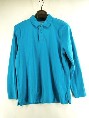 Coolibar Polo Shirt Mens Medium Green Long Sleeve UPF 50+ Stretch UV
